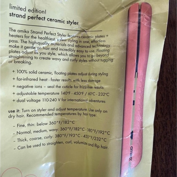 Amika perfect Strand Ceramic Styler -hair Straightener - Picture 2 of 5